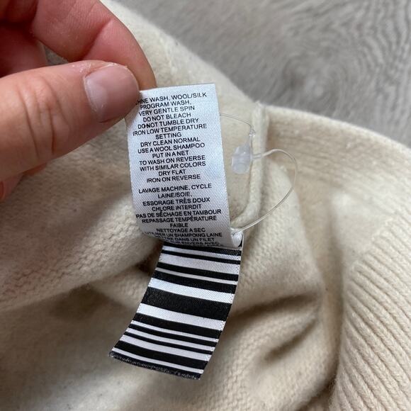 Joseph High Neck Soft Merino Wool Seam Turtleneck Sweater Women's M - Picture 9 of 10